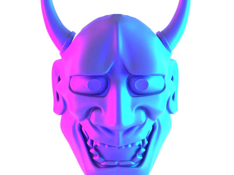 3D Printing Japanese Hannya Painful Laugh Nipponese toy 3D Model