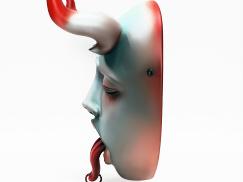 3D Printing Japanese Sucubo Caress Ahegao Tongue Nipponese toy Model 3D