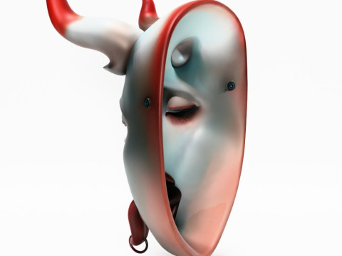 3D Printing Japanese Sucubo Caress Ahegao Tongue Nipponese toy Model 3D