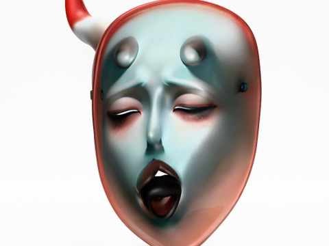 3D Printing Japanese Sucubo Caress Ahegao Tongue Nipponese toy Model 3D