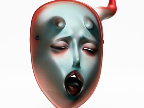 3D Printing Japanese Sucubo Caress Ahegao Tongue Nipponese toy Model 3D