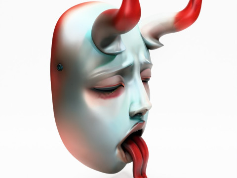 3D Printing Japanese Sucubo Caress Ahegao Tongue Nipponese toy Model 3D