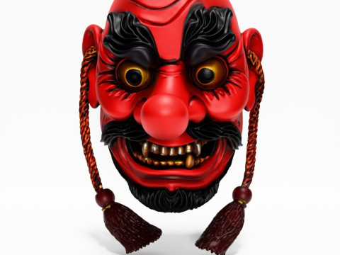 3D Printing Japanese Red God Tengu Nipponese toy 3D Model