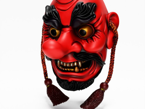 3D Printing Japanese Red God Tengu Nipponese toy 3D Model
