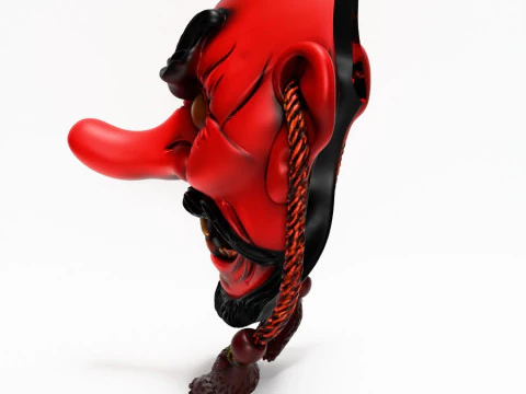 3D Printing Japanese Red God Tengu Nipponese toy 3D Model