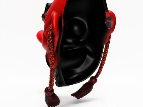3D Printing Japanese Red God Tengu Nipponese toy 3D Model
