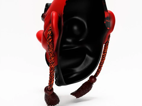 3D Printing Japanese Red God Tengu Nipponese toy 3D Model