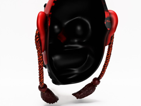 3D Printing Japanese Red God Tengu Nipponese toy 3D Model