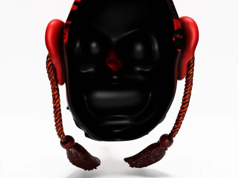 3D Printing Japanese Red God Tengu Nipponese toy 3D Model
