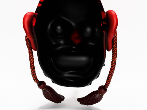 3D Printing Japanese Red God Tengu Nipponese toy 3D Model