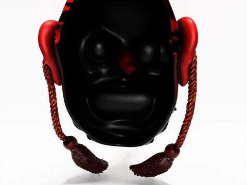 3D Printing Japanese Red God Tengu Nipponese toy 3D Model