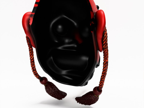 3D Printing Japanese Red God Tengu Nipponese toy 3D Model