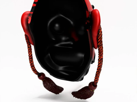 3D Printing Japanese Red God Tengu Nipponese toy 3D Model