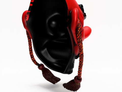 3D Printing Japanese Red God Tengu Nipponese toy 3D Model