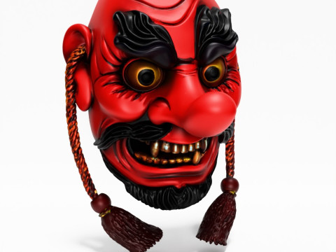 3D Printing Japanese Red God Tengu Nipponese toy 3D Model