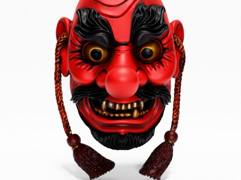 3D Printing Japanese Red God Tengu Nipponese toy 3D Model