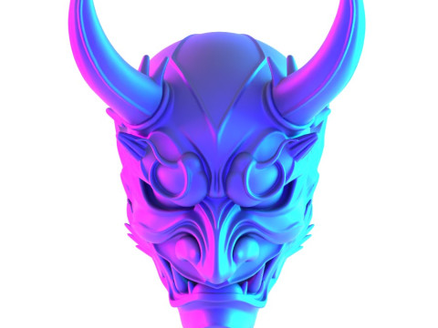 3D Printing Japanese Imperial Golden Mask Nipponese toy 3Dモデル