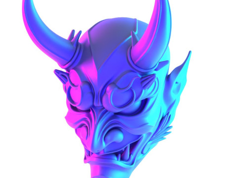3D Printing Japanese Imperial Golden Mask Nipponese toy 3Dモデル