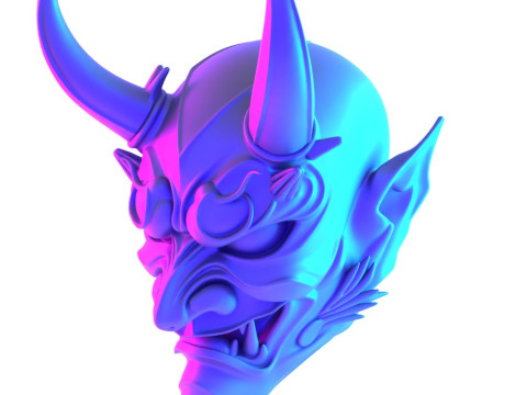 3D Printing Japanese Imperial Golden Mask Nipponese toy 3Dモデル