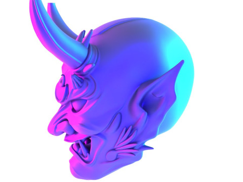3D Printing Japanese Imperial Golden Mask Nipponese toy 3Dモデル