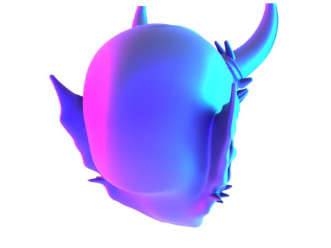 3D Printing Japanese Imperial Golden Mask Nipponese toy 3Dモデル