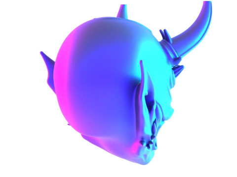 3D Printing Japanese Imperial Golden Mask Nipponese toy 3Dモデル