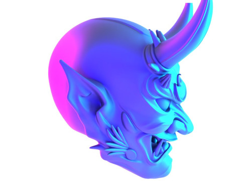 3D Printing Japanese Imperial Golden Mask Nipponese toy 3Dモデル