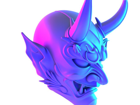 3D Printing Japanese Imperial Golden Mask Nipponese toy 3Dモデル