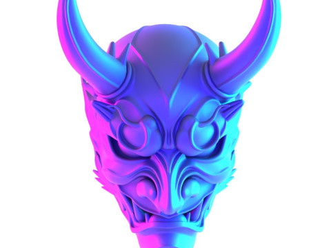 3D Printing Japanese Imperial Golden Mask Nipponese toy 3Dモデル