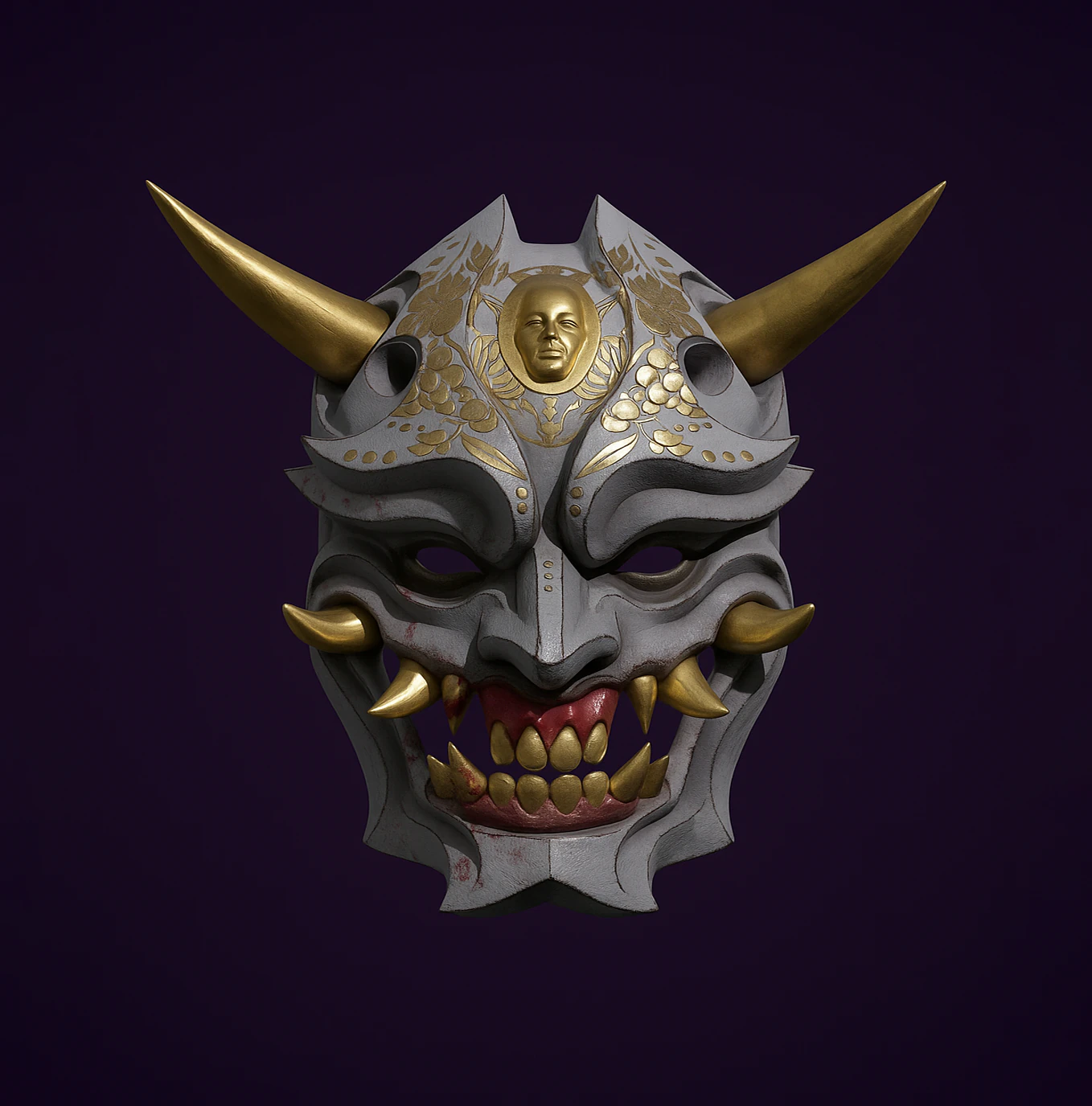 3D Printing Japanese Golden Oni Nipponese toy 3D Model .c4d .max .obj .3ds .fbx .stl .blend 