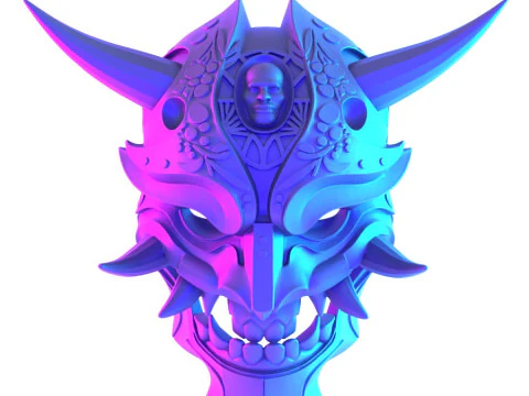 3D Printing Japanese Golden Oni Nipponese toy 3D Model