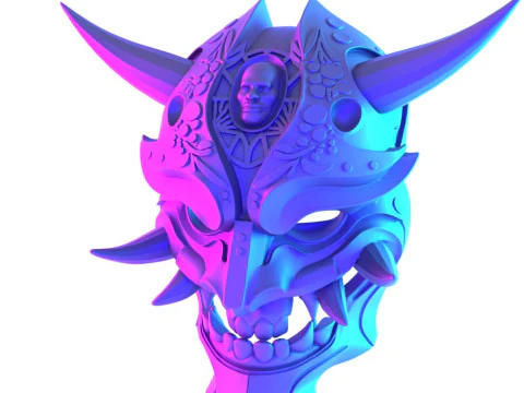 3D Printing Japanese Golden Oni Nipponese toy 3D Model