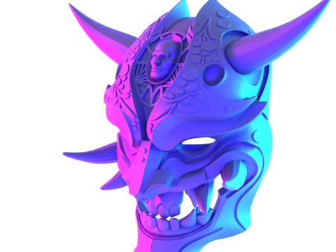3D Printing Japanese Golden Oni Nipponese toy 3D Model