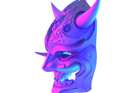 3D Printing Japanese Golden Oni Nipponese toy 3D Model