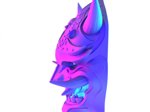 3D Printing Japanese Golden Oni Nipponese toy 3D 模型