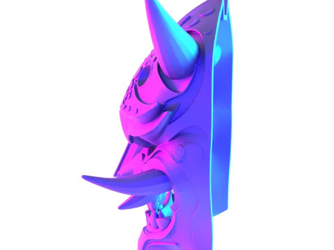 3D Printing Japanese Golden Oni Nipponese toy 3D Model