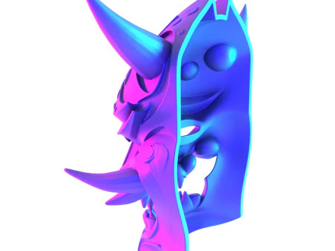 3D Printing Japanese Golden Oni Nipponese toy 3D Model