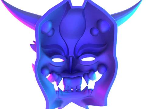 3D Printing Japanese Golden Oni Nipponese toy 3D Model