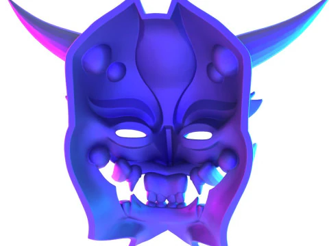 3D Printing Japanese Golden Oni Nipponese toy 3D Model
