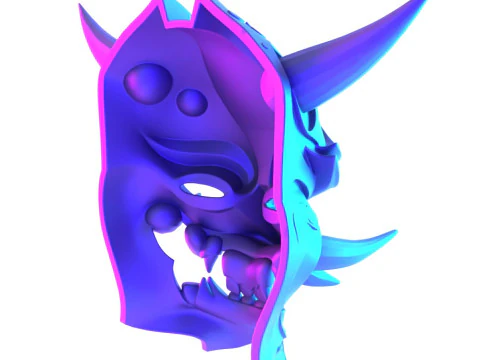 3D Printing Japanese Golden Oni Nipponese toy 3D Model
