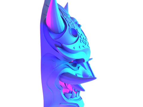 3D Printing Japanese Golden Oni Nipponese toy 3D Model