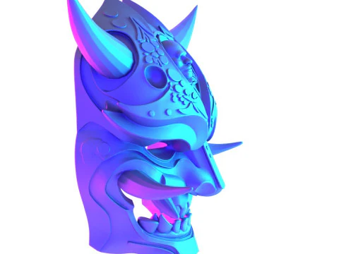 3D Printing Japanese Golden Oni Nipponese toy 3D Model