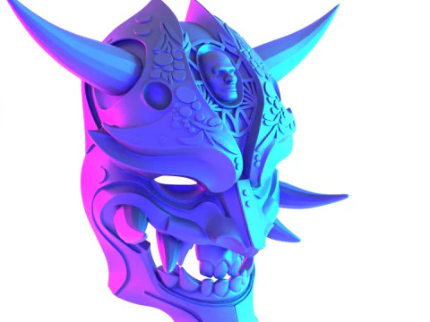 3D Printing Japanese Golden Oni Nipponese toy 3D Model