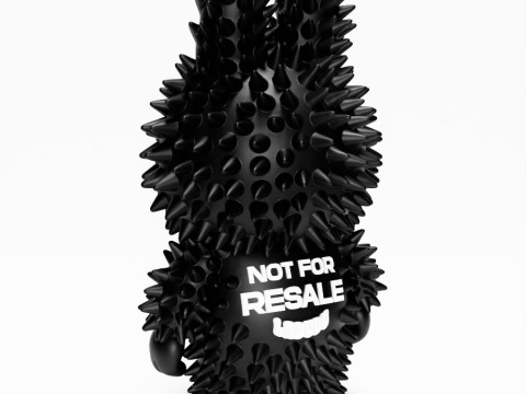 3D Printing Black Labubu FAKE Punk Grunge Thorn The Monsters toy 3D 모델