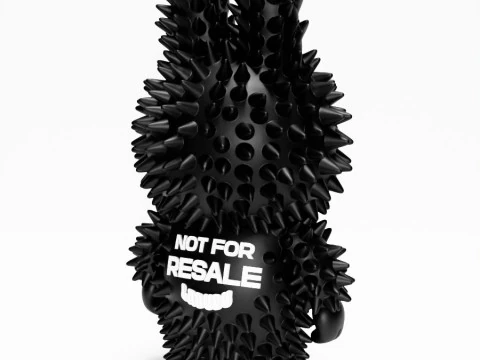 3D Printing Black Labubu FAKE Punk Grunge Thorn The Monsters toy 3D Model