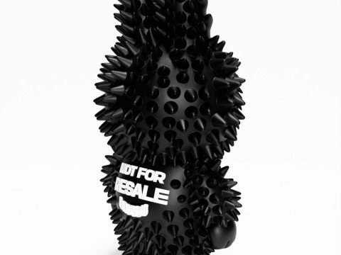 3D Printing Black Labubu FAKE Punk Grunge Thorn The Monsters toy 3D 모델
