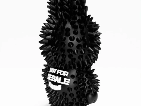 3D Printing Black Labubu FAKE Punk Grunge Thorn The Monsters toy 3D Model