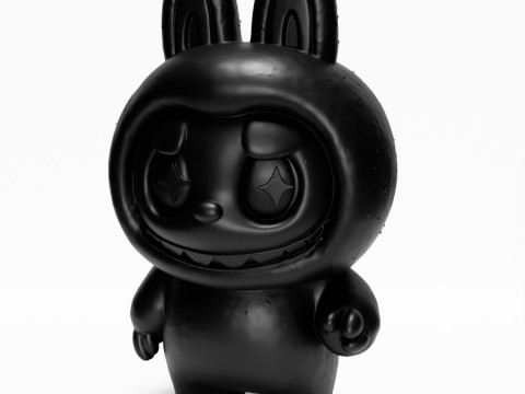 3D Printing Black Zimomo Tail The Monsters toy 3D Model
