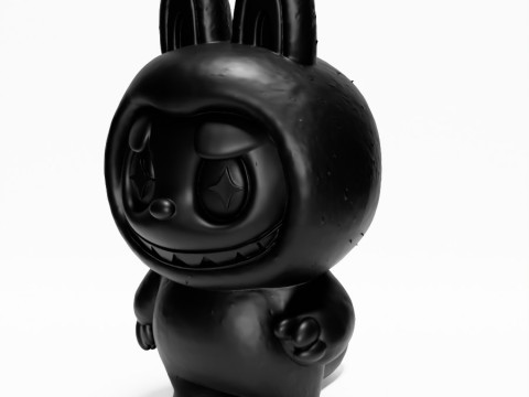 3D Printing Black Zimomo Tail The Monsters toy 3D Model
