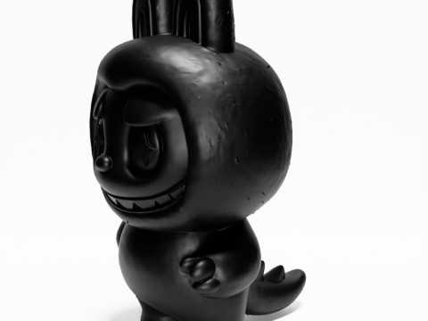 3D Printing Black Zimomo Tail The Monsters toy 3D Model